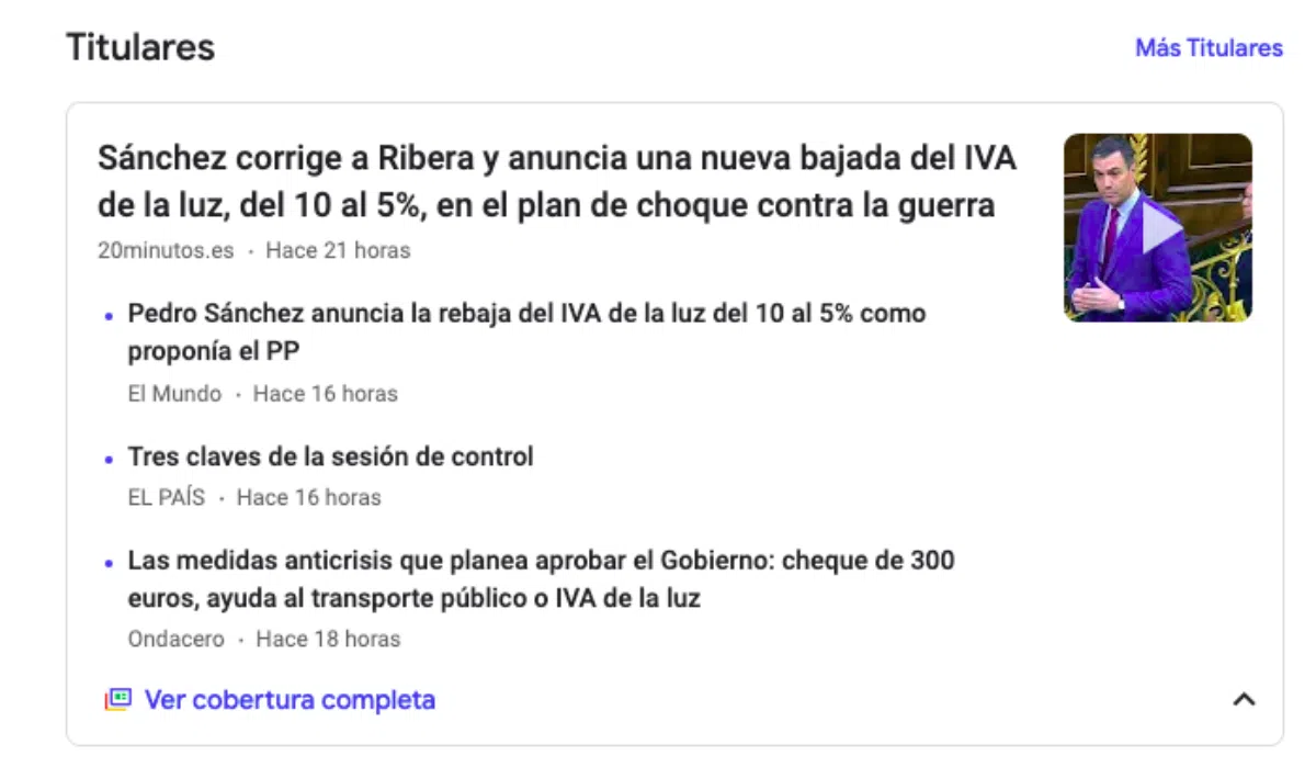 Сервис Google News возобновил работу в Испании