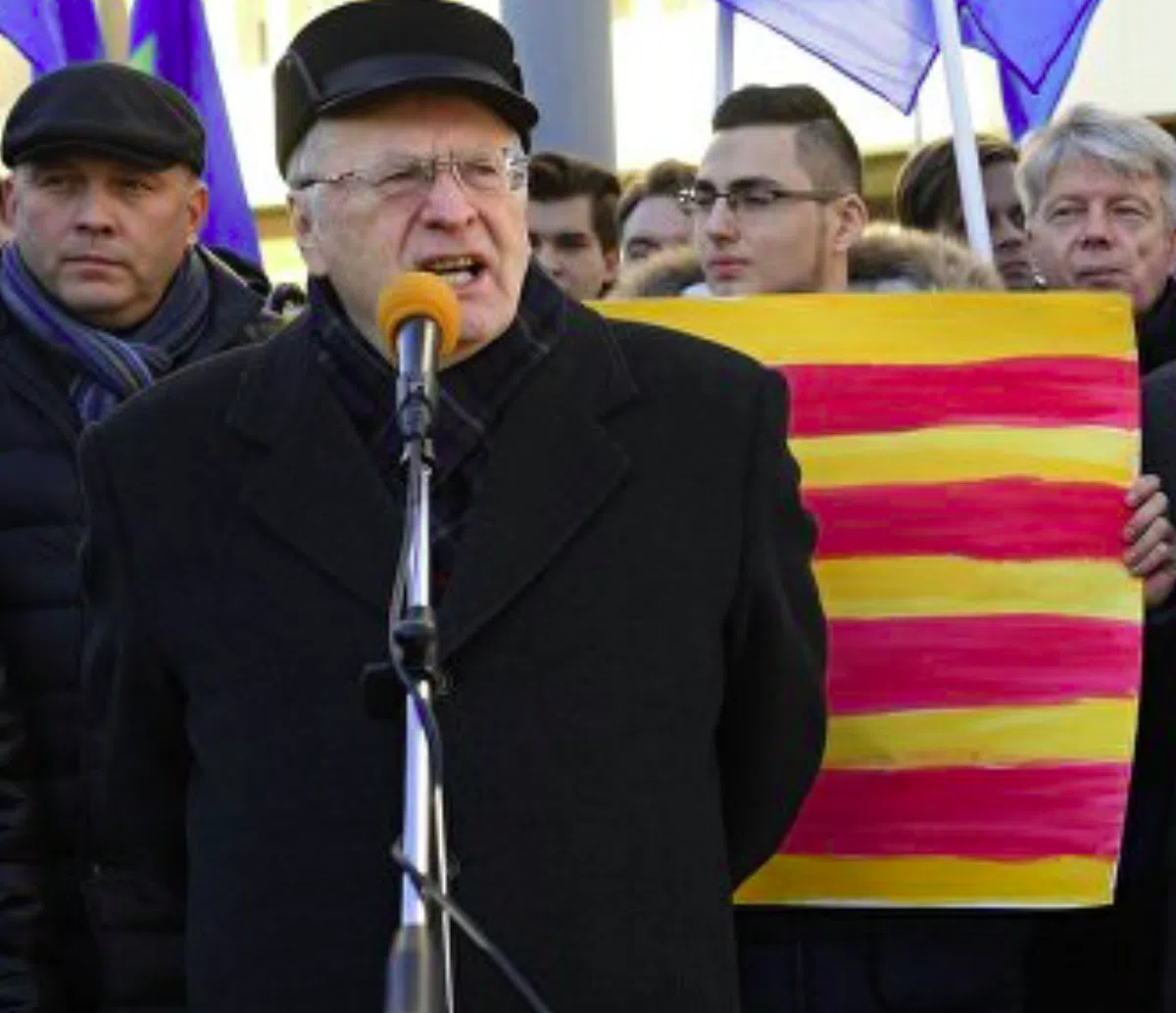 Жириновский собрал митинг в поддержку независимости Каталонии